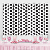 Voll Von Fußball Thema Glücklich Geburtstag Hintergrund Für Junge